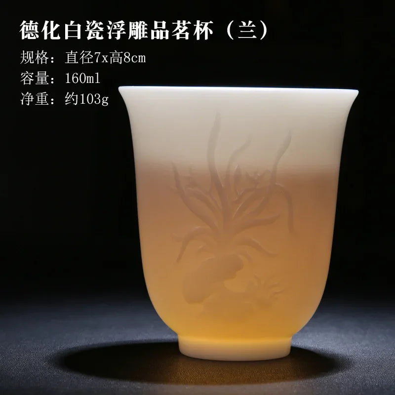 Chinese Jade White Porcelain Cup