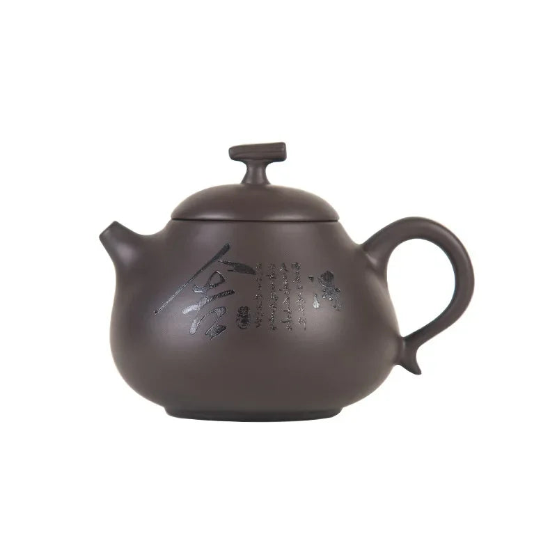 Zisha Tea Kettle Chinese Kung Fu Pottery