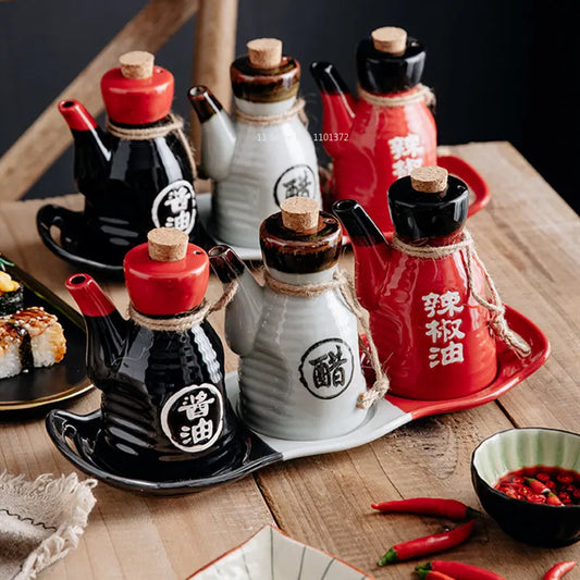 Ceramic Mini Japanese Seasoning Bottle