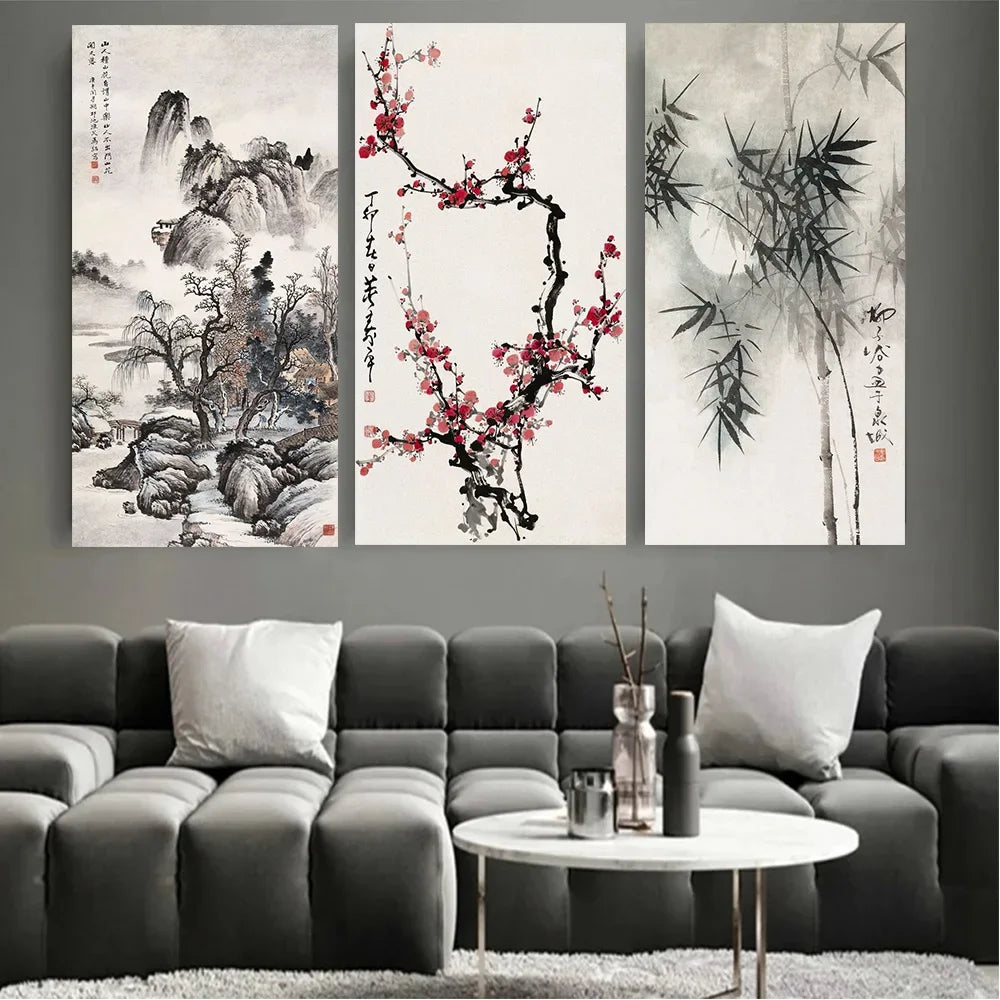 Classical Chinese Wall Painting Poster