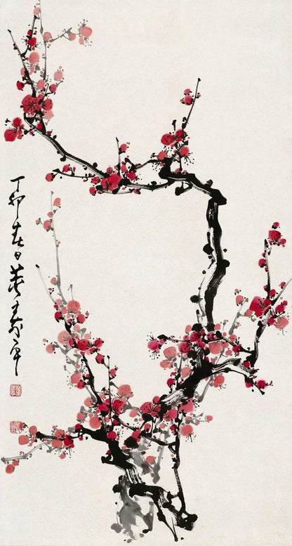 Classical Chinese Wall Painting Poster