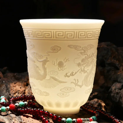 Chinese Jade White Porcelain Cup