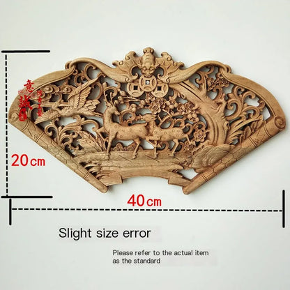 Traditional Chinese Woodcarving Wall Hanging