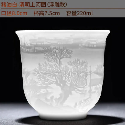 Chinese Jade White Porcelain Cup