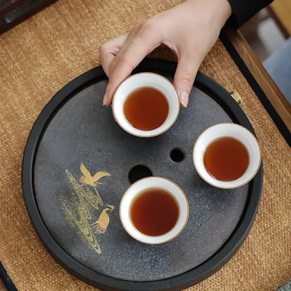 Chinese Vintage Ceramic Teacup Handmade Pottery Tea Cup