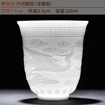 Chinese Jade White Porcelain Cup