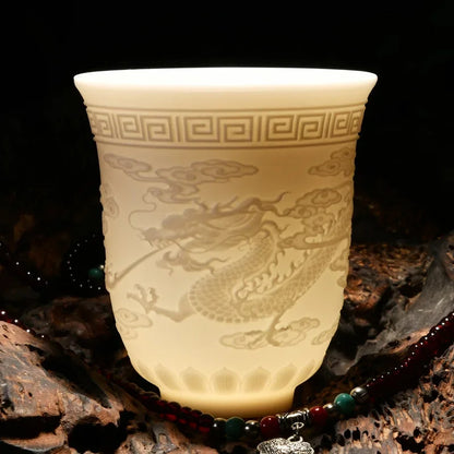 Chinese Jade White Porcelain Cup