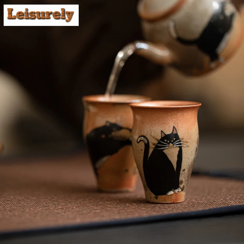 Japanese Style Kiln Ceramic Teacup